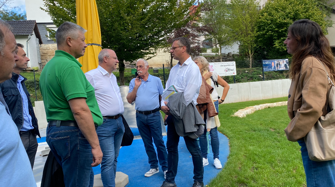 CDU Kreistagsfraktion in Dettenhausen im Gesprch mit Brgern und Gemeinderten