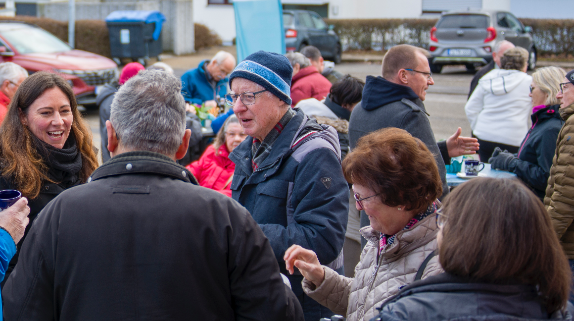 Diana Arnold - Landtagskandidatin beim Gl�hweintreff